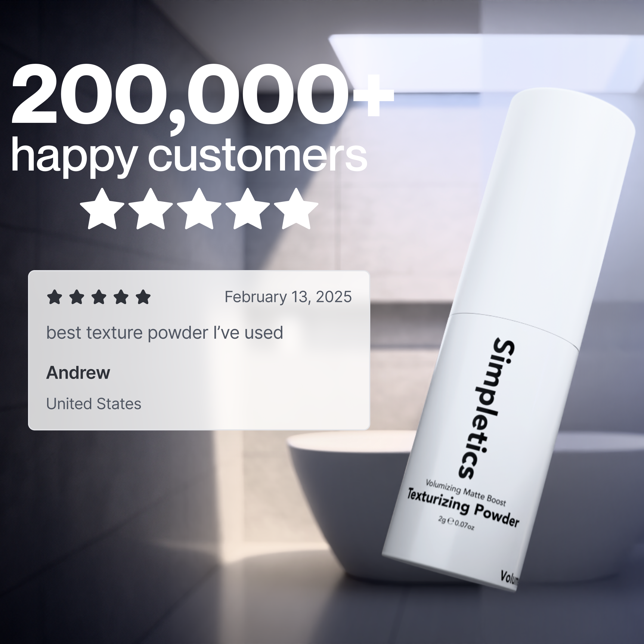 Hair Texturizing & Volumizing Powder for Hair