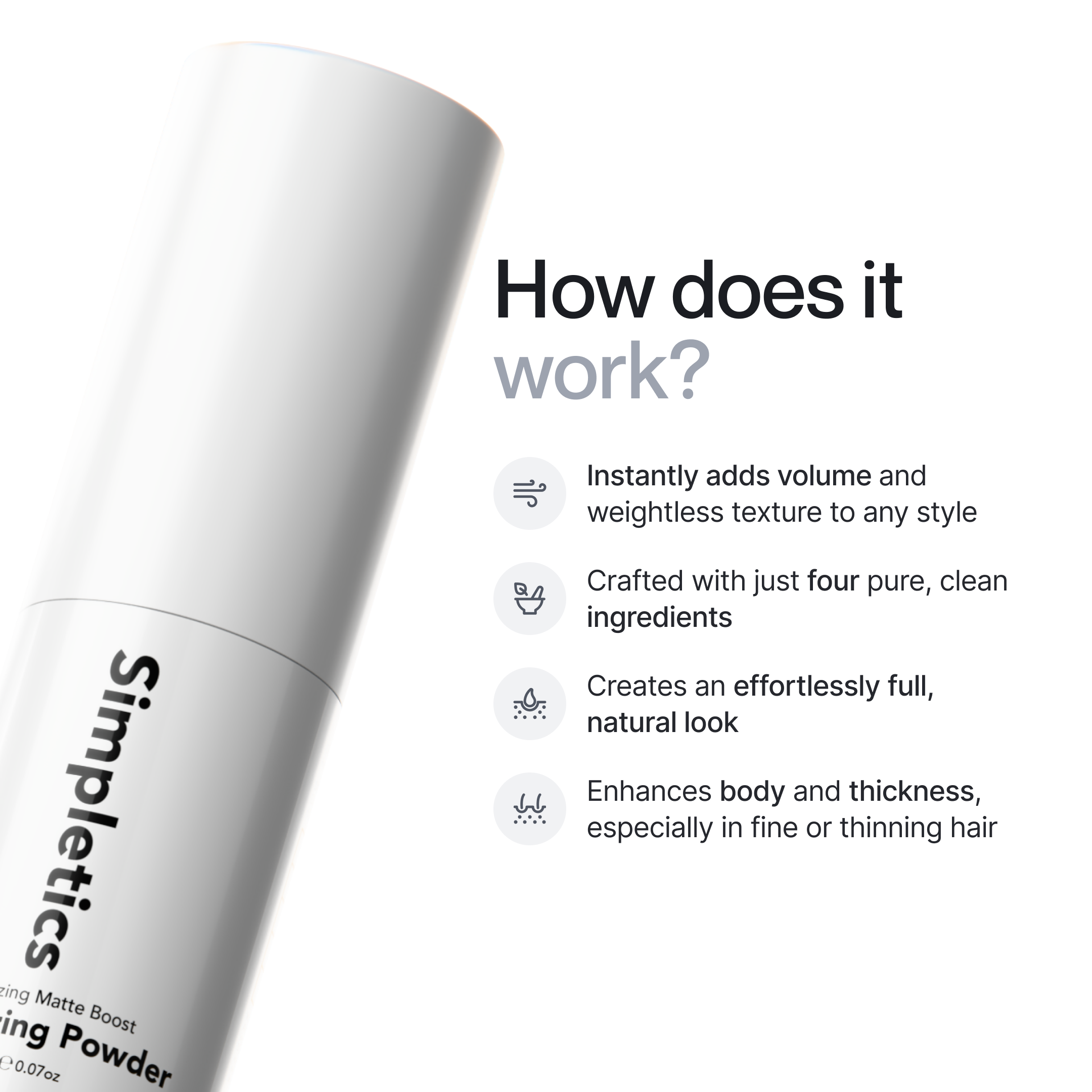 Hair Texturizing & Volumizing Powder for Hair