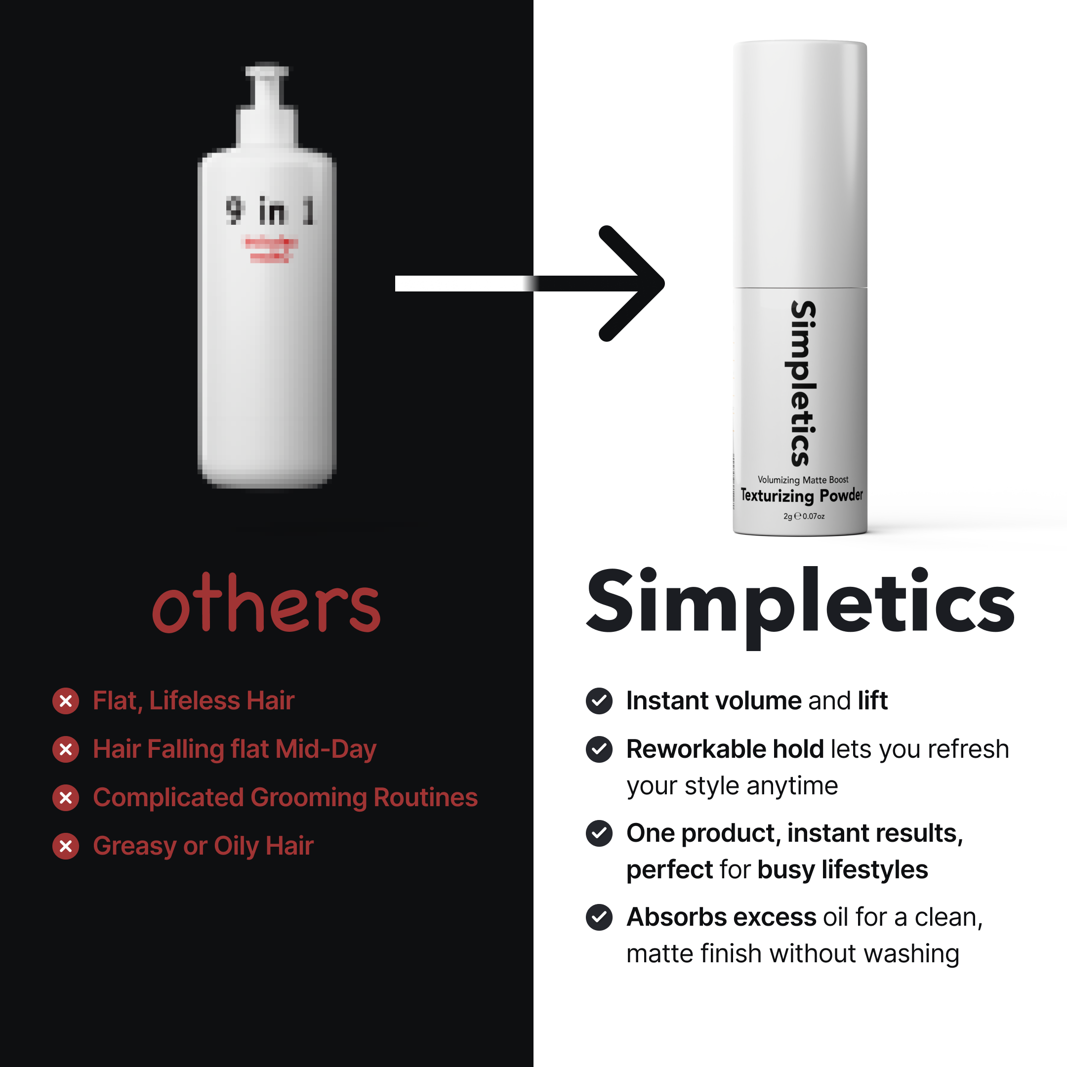 Hair Texturizing & Volumizing Powder for Hair