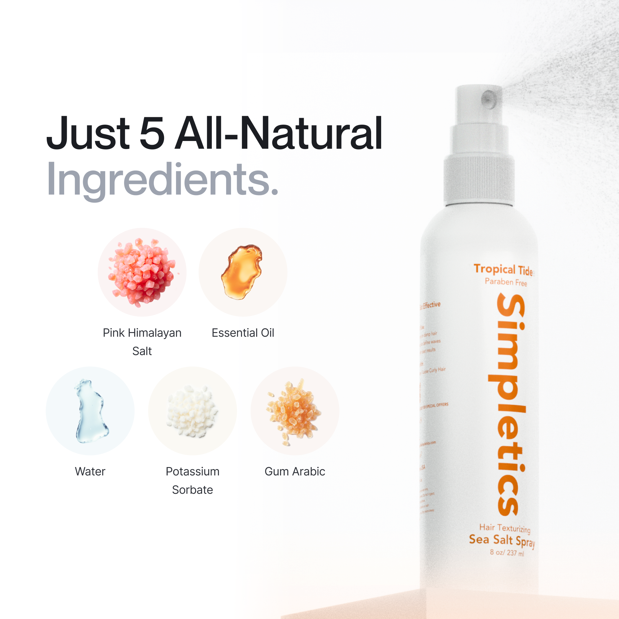 Himalayan Sea Salt Styling Spray for Hair