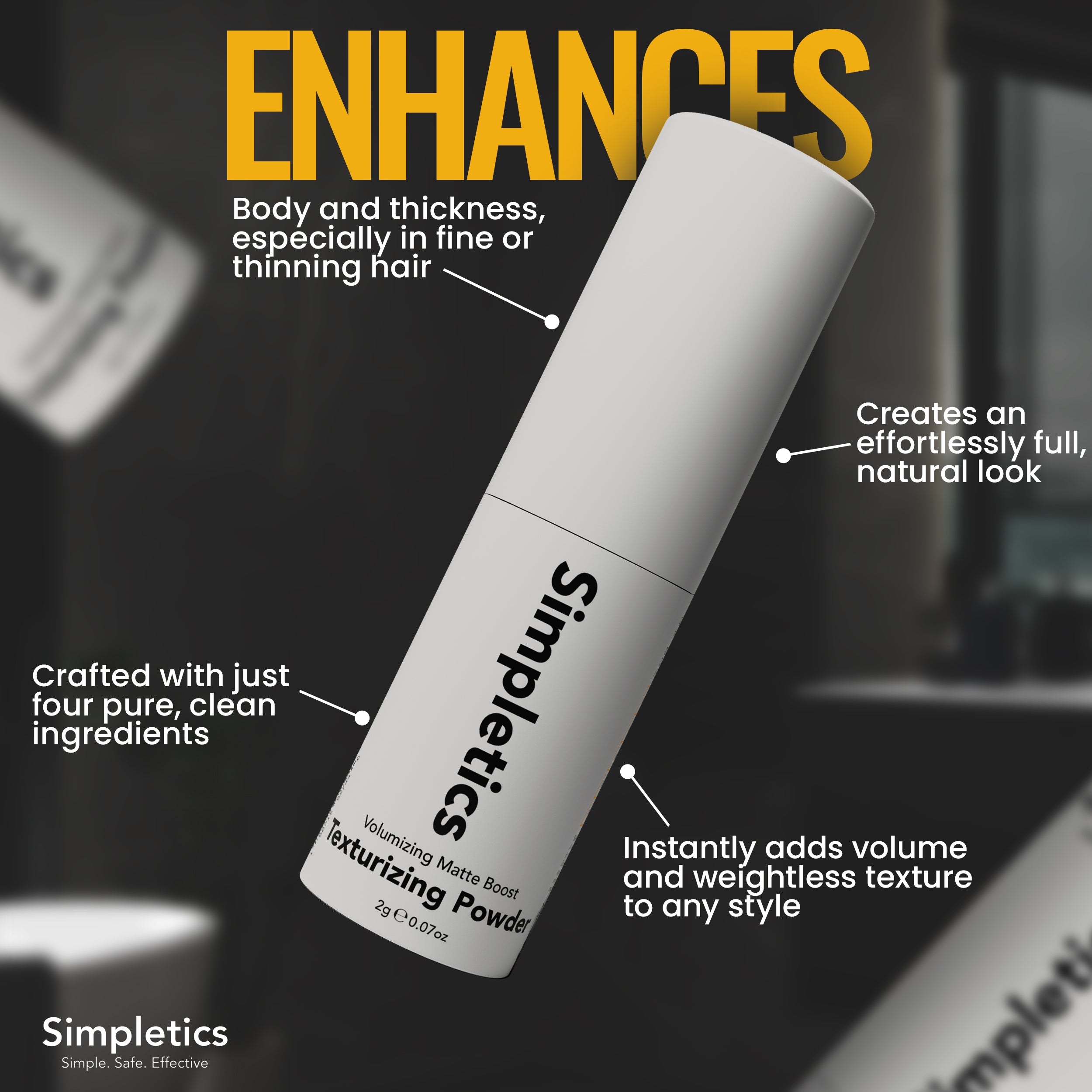 Introducing the New Simpletics Texture Powder: Redefining Hair Care wi