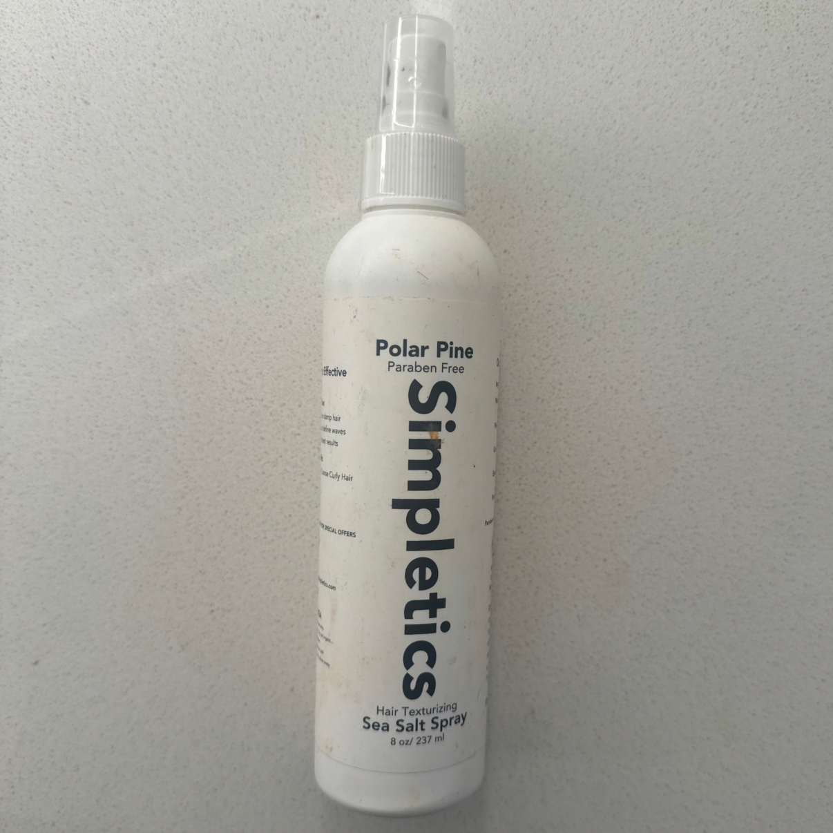 Simpletics hair texturizing sea salt spray