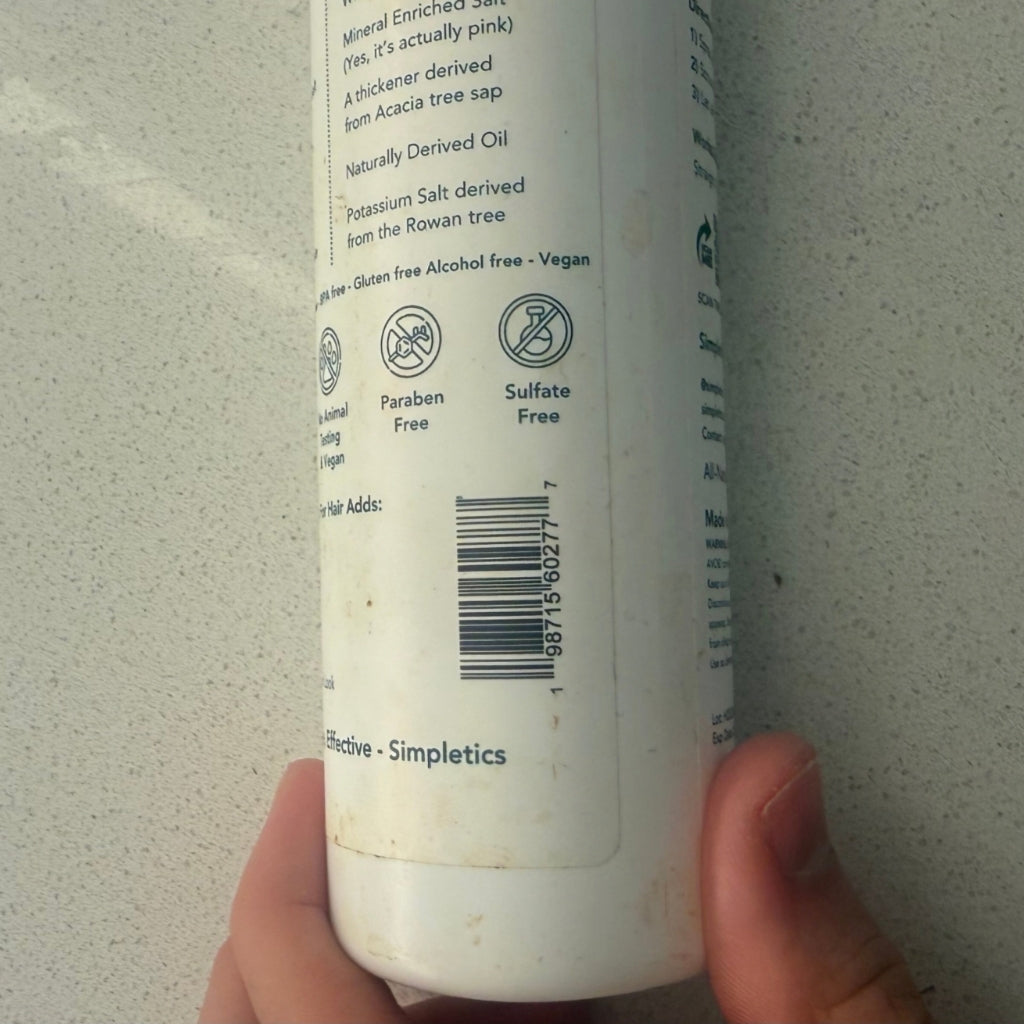 Simpletics Sea Salt Spray in Polar Pine scent