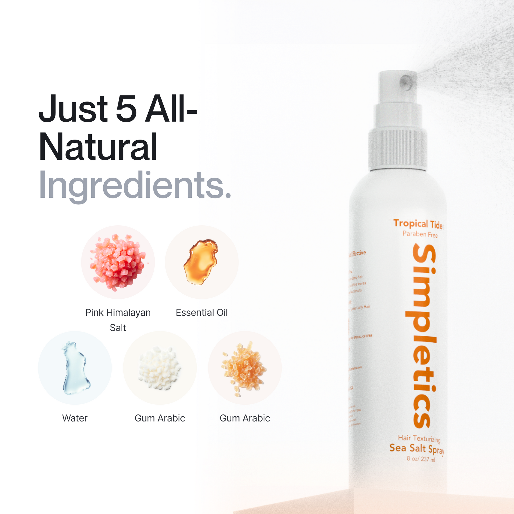 Himalayan Sea Salt Styling Spray for Hair